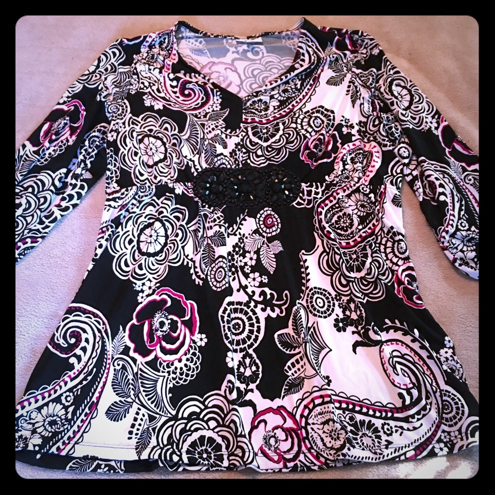 Fashion Bug empire waist dressy top